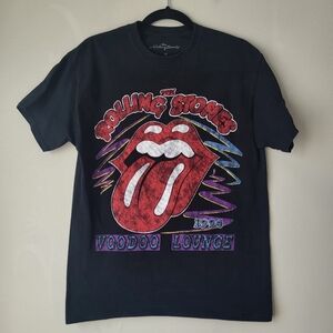 Vintage The Rolling Stones Voodoo Lounge World Tour 1994 Black Graffic Tee